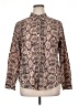 Apt. 9 100% Polyester Animal Print Brown Long Sleeve Blouse Size XL - photo 1