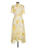 DKNY 100% Polyester Yellow Casual Dress Size 12 - photo 2