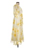 DKNY 100% Polyester Yellow Casual Dress Size 12 - photo 4