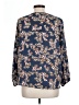 West Kei 100% Polyester Blue 3/4 Sleeve Blouse Size L - photo 2