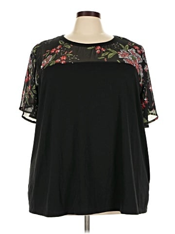 BLOOMCHIC Short Sleeve Blouse (view 1)