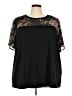 BLOOMCHIC 100% Polyester Black Short Sleeve Blouse Size 22 - 24 - photo 1