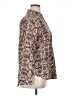 Apt. 9 100% Polyester Animal Print Brown Long Sleeve Blouse Size XL - photo 4