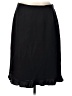 Talbots 100% Silk Solid Black Silk Skirt Size 10 - photo 1