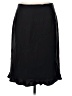 Talbots 100% Silk Solid Black Silk Skirt Size 10 - photo 2