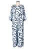 ASOS 100% Viscose Animal Print Blue Jumpsuit Size 10 - photo 1