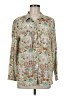 Promod 100% Viscose Paisley Green Long Sleeve Blouse Size 8 - photo 1