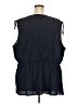 Lane Bryant 100% Polyester Blue Sleeveless Blouse Size 26 - 28 Plus - photo 2