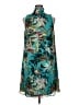 Kasper 100% Polyester Tropical Teal Cocktail Dress Size 16 - photo 1