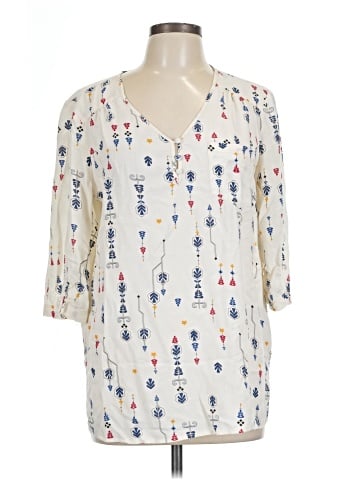 Fun2Fun 3/4 Sleeve Blouse (view 1)