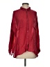 Maven West 100% Cupro Red Long Sleeve Blouse Size XS - photo 1