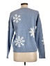 Calligraphie Blue Pullover Sweater Size L - photo 2