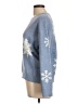 Calligraphie Blue Pullover Sweater Size L - photo 5