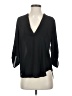 Lush 100% Polyester Black 3/4 Sleeve Blouse Size S - photo 1