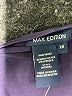 Max Edition Solid Purple Casual Dress Size XS - photo 7