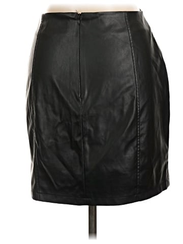 MANGOPOP Collection Faux Leather Skirt (view 2)