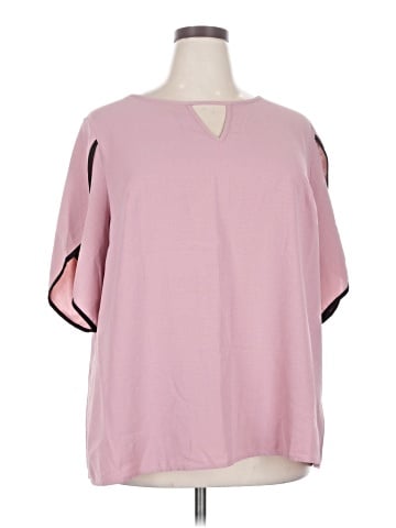 BLOOMCHIC Short Sleeve Blouse (view 1)