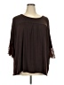 Love U Dear Brown 3/4 Sleeve Blouse Size XXL - photo 1