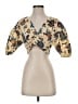 A.L.C. 100% Cotton Gold 3/4 Sleeve Blouse Size 4 - photo 1