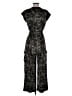 Habitual 100% Rayon Camo Black Green Jumpsuit Size 16 - photo 2