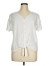 Talbots Ivory Short Sleeve Henley Size XL - photo 1