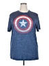 Marvel 100% Polyester Blue Short Sleeve T-Shirt Size 2X - photo 1