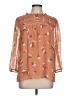 Daniel Rainn 100% Polyester Brown 3/4 Sleeve Blouse Size L - photo 1