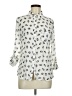 Freebird 100% Polyester Animal Print Ivory Long Sleeve Blouse Size M - photo 1