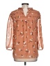 Daniel Rainn 100% Polyester Brown 3/4 Sleeve Blouse Size L - photo 2