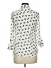 Freebird 100% Polyester Animal Print Ivory Long Sleeve Blouse Size M - photo 2