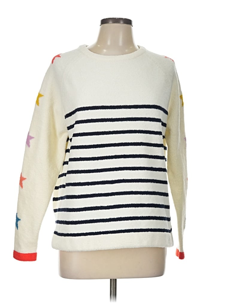 Pre-owned Joules Pullover Sweater In White
