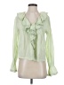 Sundays Green Long Sleeve Blouse Size XS (0) - photo 1