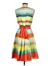 Ted Baker London 100% Polyester Stripes Orange Casual Dress Size 8 (3) - photo 2
