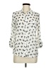 Freebird 100% Polyester Animal Print Ivory 3/4 Sleeve Blouse Size M - photo 1