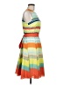 Ted Baker London 100% Polyester Stripes Orange Casual Dress Size 8 (3) - photo 4