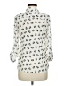 Freebird 100% Polyester Animal Print Ivory 3/4 Sleeve Blouse Size M - photo 2