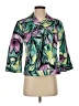 Christopher & Banks Print Green Blazer Size S - photo 1