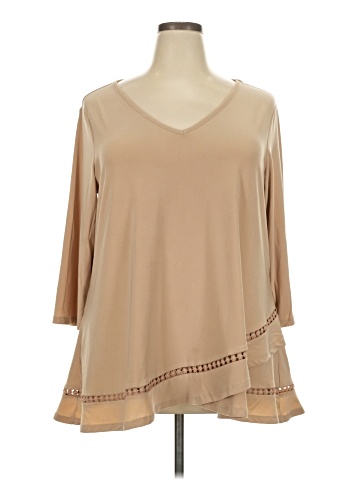 Nina Leonard 3/4 Sleeve Blouse (view 1)