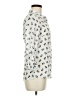 Freebird 100% Polyester Animal Print Ivory 3/4 Sleeve Blouse Size M - photo 4