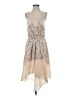 BCBGeneration 100% Polyester Stars Tan Cocktail Dress Size S - photo 1