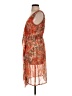 Ronen Chen Paisley Orange Cocktail Dress Size (0) - photo 5