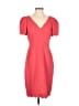 L.K. Bennett Solid Red Cocktail Dress Size 8 - photo 1