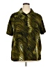 TR Bentley Plus 100% Polyester Animal Print Green Short Sleeve Blouse Size 20 - photo 1