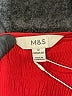 M&S 100% Polyester Red Long Sleeve Top Size 12 - photo 7