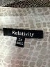 Relativity Metallic Silver Long Sleeve Blouse Size 2X - photo 7