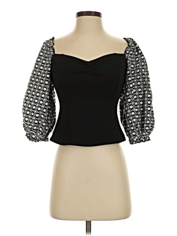 Badgley Mischka 3/4 Sleeve Top (view 1)
