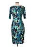 Connected Apparel Print Teal Cocktail Dress Size 10 (petite) - photo 2