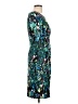 Connected Apparel Print Teal Cocktail Dress Size 10 (petite) - photo 4
