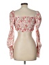 O. Vianca Orange 3/4 Sleeve Blouse Size L - photo 2