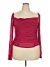 Bar III Burgundy Long Sleeve Top Size 2X - photo 1